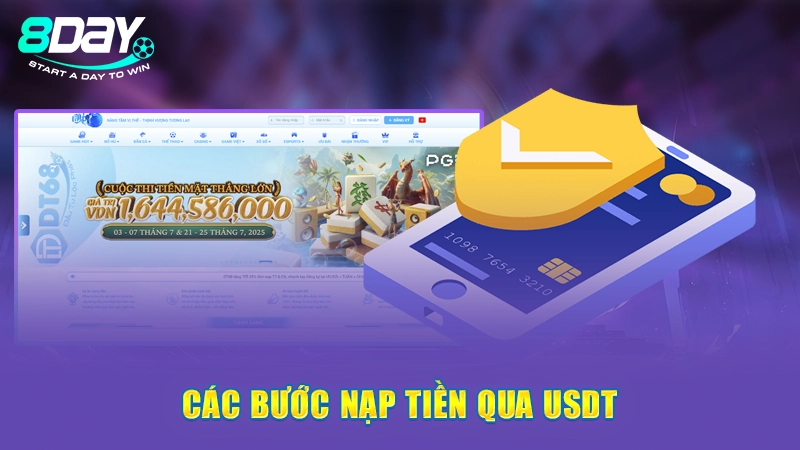 Các bước nạp tiền qua USDT